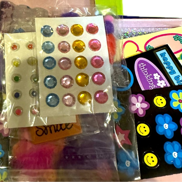 VTG Y2K NEW KITS FOR KIDS GEL PEN CRAFT CREATIVE STATIONERY STICKERS KIT ART DIY - Picture 5 of 7